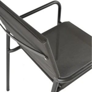 économies garanties Arcane Fauteuil Aluminium Textilène Gris Anthracite 10