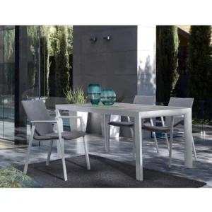 meilleur service Bizzotto Fauteuil De Jardin Aluminium Blanc Cassé 10