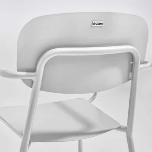 Oviala Fauteuil De Jardin En Aluminium Avec Accoudoirs Blanc boutique en ligne france 14