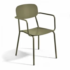 Oviala Fauteuil De Jardin En Aluminium Avec Accoudoirs Blanc boutique en ligne france 18