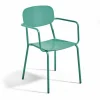 outlet Oviala Fauteuil De Jardin En Aluminium Avec Accoudoirs Vert Olive 22