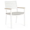 Bizzotto Fauteuil De Jardin En Aluminium Blanc pas cher marque 17