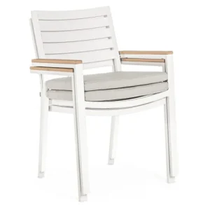 Bizzotto Fauteuil De Jardin En Aluminium Blanc pas cher marque 18