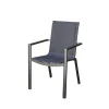 BOIS DESSUS BOIS DESSOUS Fauteuil De Jardin En Aluminium Et Textilène Gris beauté 22