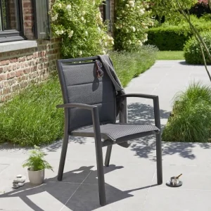 BOIS DESSUS BOIS DESSOUS Fauteuil De Jardin En Aluminium Et Textilène Noir Achat 10