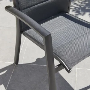 BOIS DESSUS BOIS DESSOUS Fauteuil De Jardin En Aluminium Et Textilène Noir Achat 14