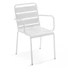 mode Oviala Fauteuil De Jardin En Métal Blanc 17