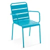 en ligne Oviala Fauteuil De Jardin En Métal Bleu 20