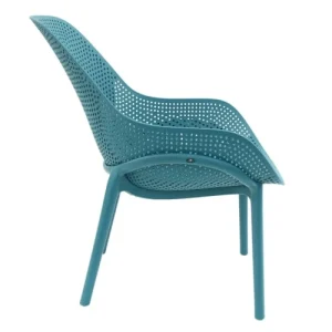 ultratendance The Home Deco Factory Fauteuil De Jardin En Polypropylène Bleu 18