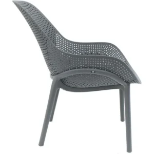 grand choix The Home Deco Factory Fauteuil De Jardin En Polypropylène Gris 10