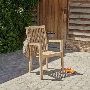 BOIS DESSUS BOIS DESSOUS Fauteuil De Jardin En Teck Massif en vente 8