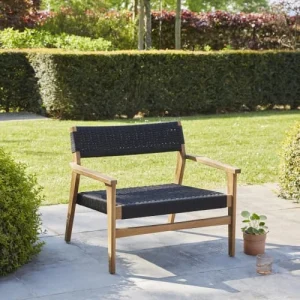 BOIS DESSUS BOIS DESSOUS Fauteuil De Jardin En Teck Massif Et Cordage REMISE allant 8