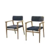 mode BOIS DESSUS BOIS DESSOUS Fauteuil De Jardin En Teck Massif Et Cordage Noir (lot De 2) 16