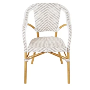 dernière tendance Maisons Du Monde Fauteuil De Jardin Professionnel En Résine Blanche/beige 10