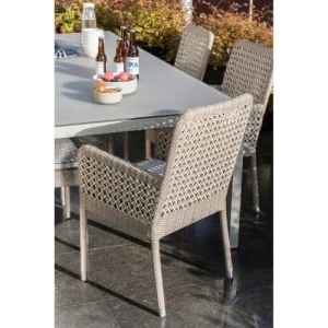 qualité supérieure Kok Maison Fauteuil En R�sine Antibes Avec Coussin En Résine Gris 8