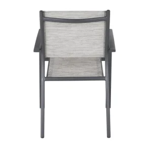 Maisons Du Monde Fauteuils à Dîner De Jardin à Dîner En Aluminium Gris Anthracite (x2) Retour Gratuit 13