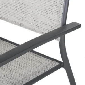 Maisons Du Monde Fauteuils à Dîner De Jardin à Dîner En Aluminium Gris Anthracite (x2) Retour Gratuit 15