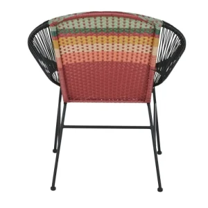 Maisons Du Monde Fauteuils à Dîner Professionnels En Métal Noir Et Résine Multicolore (x2) achetez pas cher 16