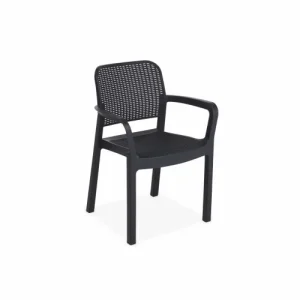 Alice’s Garden Fauteuils De Jardin En Résine Plastique – Graphite Retour Gratuit 10