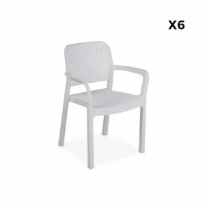 Alice’s Garden Fauteuils De Jardin Résine Plastique – Blanc guranteed de qualité 16