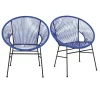 Maisons Du Monde Fauteuils Professionnels De Jardin En Résine Bleue Klein (x2) grossiste en ligne 20