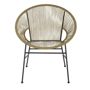 grossiste en ligne Maisons Du Monde Fauteuils Professionnels En Résine Beige Et Métal Noir (x2) 12