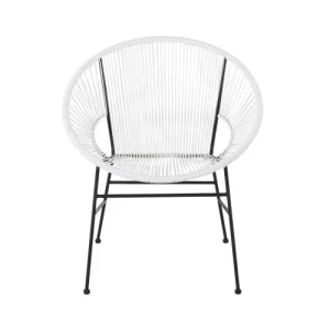 mode Maisons Du Monde Fauteuils Professionnels En Résine Blanche Et Métal Noir (x2) 12