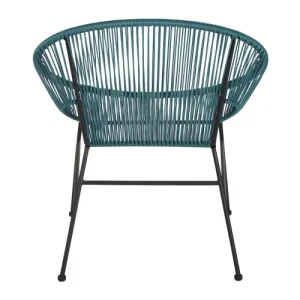 luxe soldes Maisons Du Monde Fauteuils Professionnels En Résine Bleue Et Métal Noir (x2) 16