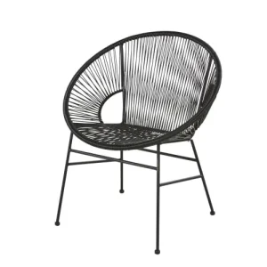 Maisons Du Monde Fauteuils Professionnels En Résine Noire Et Métal Noir (x2) qualité d’originales 10