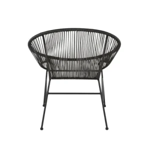 Maisons Du Monde Fauteuils Professionnels En Résine Noire Et Métal Noir (x2) qualité d’originales 16