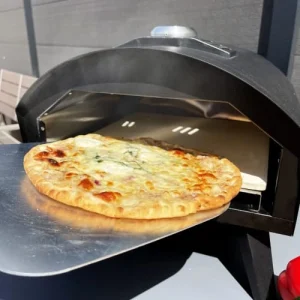 Les achats en ligne RED DECO Four à Pizza à Gaz Extérieur Avec Pelle Acier Noir L51xl41cm 18