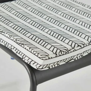 Oviala Galette De Chaise 40 Cm Blanc Et Noir en solde 14