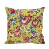 Vent De Bohème Housse De Coussin Extérieur Fleuri Jaune 45x45cm Vente 22