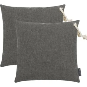 Pas Cher soldes France Magma Housses De Coussin Extérieur Avec Corde Jaune – Lot De 2 – 40×40 16