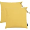 Pas Cher soldes France Magma Housses De Coussin Extérieur Avec Corde Jaune – Lot De 2 – 40×40 20