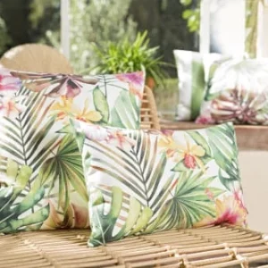 luxe soldes Magma Housses De Coussin Exterieur Motif Jungle Dralon Lot De 2 – 50×50 12