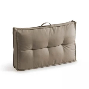 Oviala Lot 2 Coussins Palette Dossier Polyester Taupe 60x40x12 Cm Retour gratuit en magasin. 10