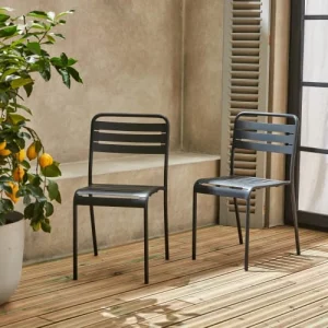 Alice’s Garden Lot De 2 Chaises De Jardin, Anthracite Couleurs variées 10