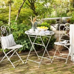 meilleur cadeau Beliani Lot De 2 Chaises De Jardin Beiges 10