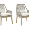 Beliani Lot De 2 Chaises De Jardin Beiges Meilleur Prix 14