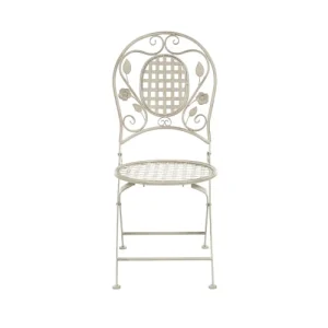 Beliani Lot De 2 Chaises De Jardin Blanc Cassé luxe soldes 14