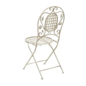 Beliani Lot De 2 Chaises De Jardin Blanc Cassé luxe soldes 16