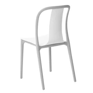 magasin pour Beliani Lot De 2 Chaises De Jardin Blanc Et Gris Clair 16