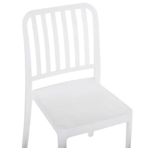 Beliani Lot De 2 Chaises De Jardin Blanches soldes pas cher 18