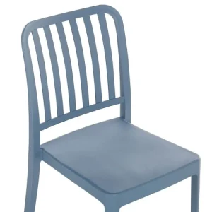 Beliani Lot De 2 Chaises De Jardin Bleues Neuve avec étiquette 18