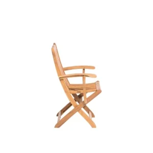 Beliani Lot De 2 Chaises De Jardin Bois Clair acheter 16