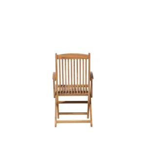 Beliani Lot De 2 Chaises De Jardin Bois Clair acheter 18