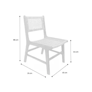 le grand escompte Alice’s Garden Lot De 2 Chaises De Jardin, Cannage Et Bois 18