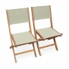 Alice’s Garden Lot De 2 Chaises De Jardin En Bois Gris grande qualité 20