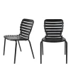 Zuiver Lot De 2 Chaises De Jardin En Métal Noir REMISE 16